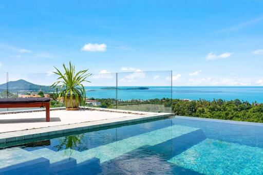 Seaview 4-Bedroom Pool Villa for Rent in Chaweng Noi, Koh Samui