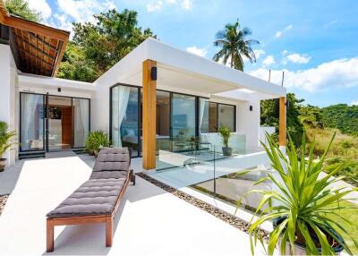 Seaview 4-Bedroom Pool Villa for Rent in Chaweng Noi, Koh Samui