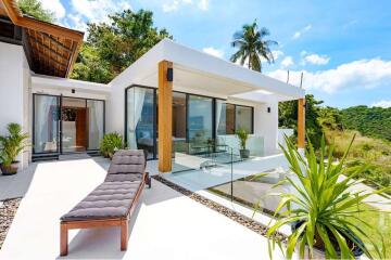 Seaview 4-Bedroom Pool Villa for Rent in Chaweng Noi, Koh Samui