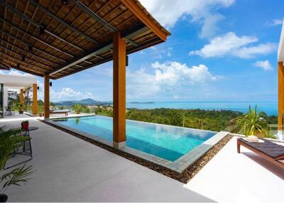 Seaview 4-Bedroom Pool Villa for Rent in Chaweng Noi, Koh Samui