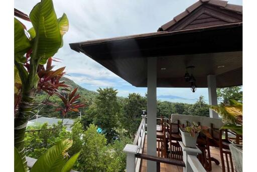 Seaview Villa 4 Bedrooms 5 bathroom for rent At Bang Rak, Koh Samui