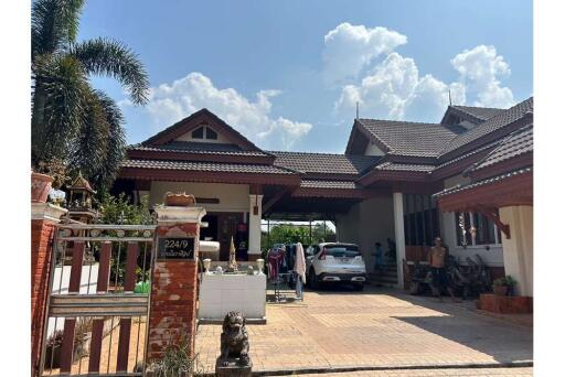 Large house  decorated with beautiful wood