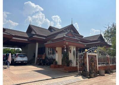 Large house  decorated with beautiful wood