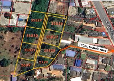 The land for sale near Bangkok Hospital 4 Rai 25 Sq.w.