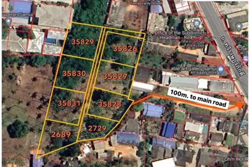 The land for sale near Bangkok Hospital 4 Rai 25 Sq.w.