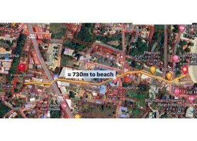 The land for sale near Bangkok Hospital 4 Rai 25 Sq.w.