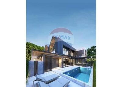 Mountain View Semi-detached Villa with Private Pool in Lamai, Samui