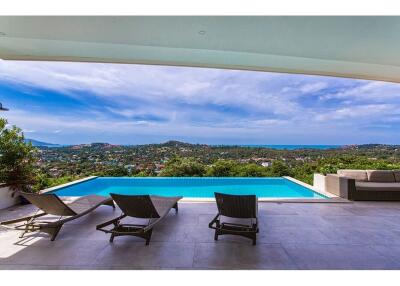 Panoramic sea views 4 bedroom villa in Choeng Mon