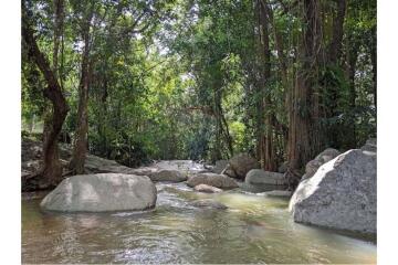 Land Middle between waterfall and mountain ,Koh Samui