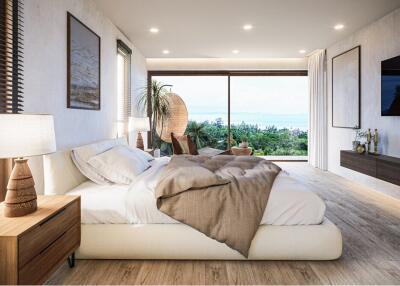 Seaview 2-bedroom Condo in Ang Thong, Samui. Few Mins to the Beach!