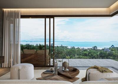 Seaview 2-bedroom Condo in Ang Thong, Samui. Few Mins to the Beach!