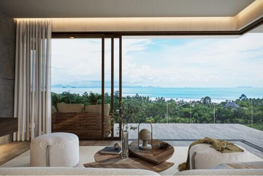 Seaview 2-bedroom Condo in Ang Thong, Samui. Few Mins to the Beach!