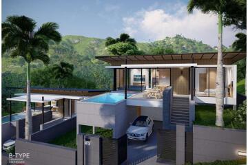 Elegant pool villa in the heart of Bophut, Samui Plots B5 - B8