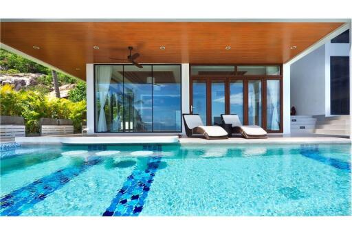 Panorama Luxury Pool Villa  Mountain & Sea Views  Bang Por, Koh Samui