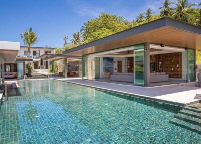 Luxurious 7-BR Beachfront Pool Villa in Laem Sor, Koh Samui