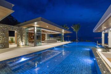 Luxurious 7-BR Beachfront Pool Villa in Laem Sor, Koh Samui