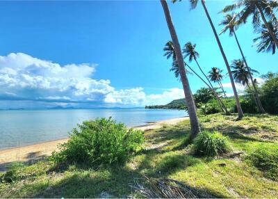 ขายที่ดินริมชายหาดเกาะสมุย