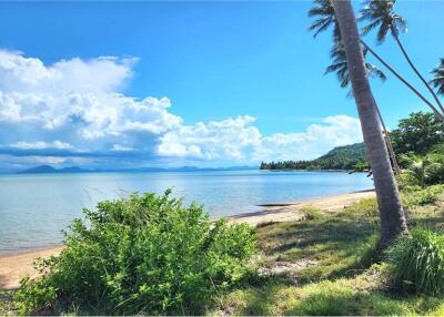 ขายที่ดินริมชายหาดเกาะสมุย