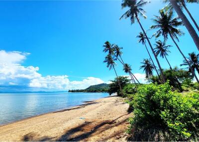 ขายที่ดินริมชายหาดเกาะสมุย