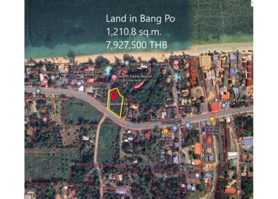 Beautiful plot of land with mountain view and close to Bang Po Beach