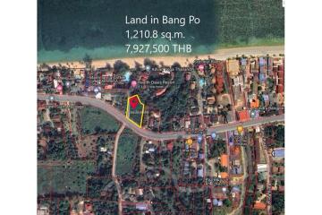 Beautiful plot of land with mountain view and close to Bangpor Beach