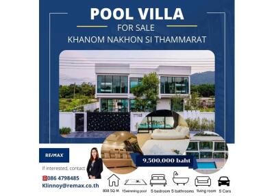 Pool Villa for sale Khanom ,Nakhon Si Thammarat