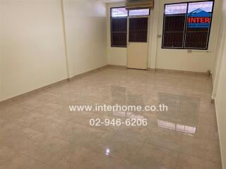 empty room with tiled floor