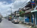 Street view of a residential area