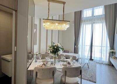 Modern dining area with elegant decor