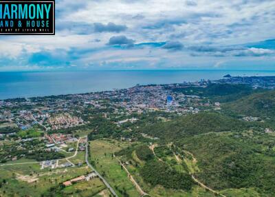 Panoramic view of the cityscape and landscape