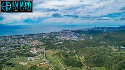 Panoramic view of the cityscape and landscape