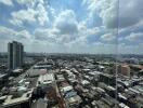 Skyline view from a high-rise building