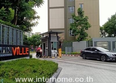 Entrance to a residential building complex