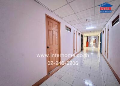 Corridor with apartment doors