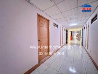 Corridor with apartment doors