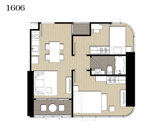 Floor plan of the building showing layout of rooms