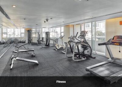 Well-equipped fitness room with various exercise machines and equipment