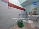 Bathroom with basic amenities and visible maintenance issues