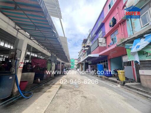 Exterior view of buildings in a residential area