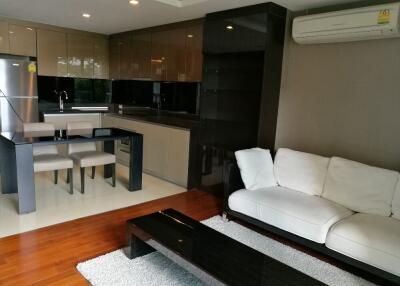 Modern open-plan living room and kitchen