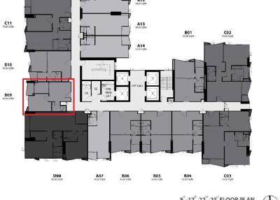 Floor plan of a building