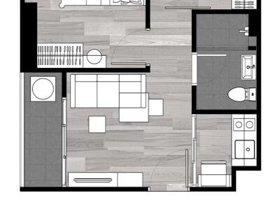 1 Bedroom Plus Floor Plan