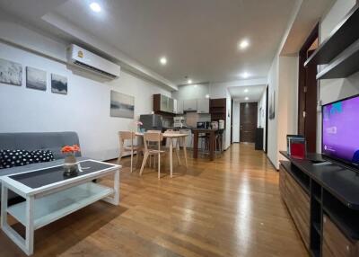 Open-plan living room and kitchen