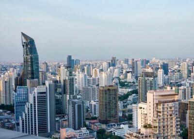 City skyline view of modern buildings