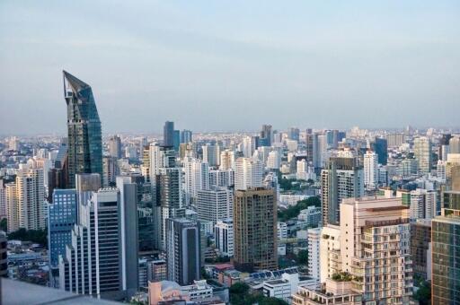 City skyline view of modern buildings