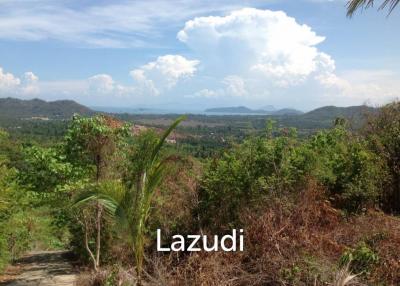 6,400SQM of Hillside Sea View Land in Na Mueang