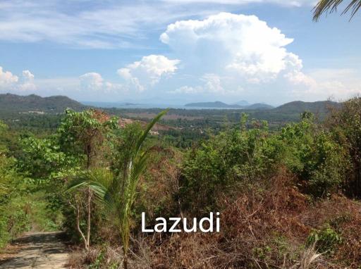 6,400SQM of Hillside Sea View Land in Na Mueang