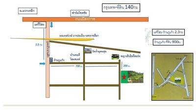 Location map showing distances of property from nearby landmarks and cities