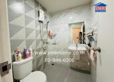 Bathroom with modern amenities