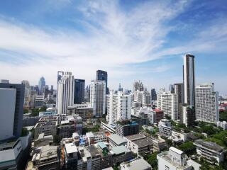 City skyline view from high-rise building